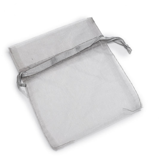 Bolsa De Organza 4x5 -Plateado-