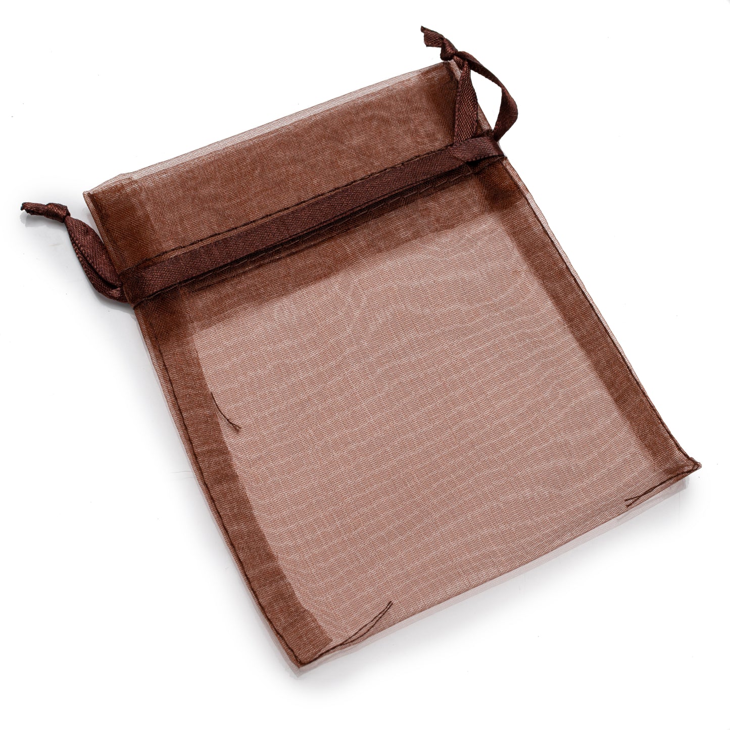 Bolsa De Organza 4x5 -Cafe-