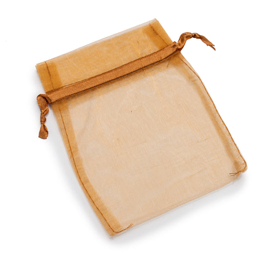Bolsa De Organza 4x5 -Oro Viejo-
