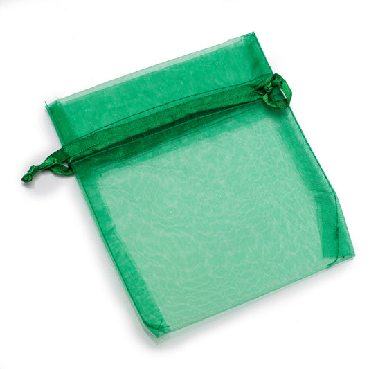 Bolsa De Organza 4x5 -Esmeralda-