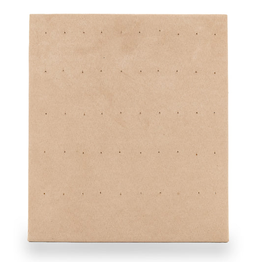 Tabla Para 25 Pares De Broquel -Suede Beige_