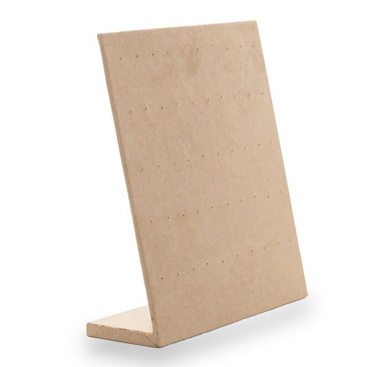 Tabla Para 25 Pares De Broquel -Suede Beige_