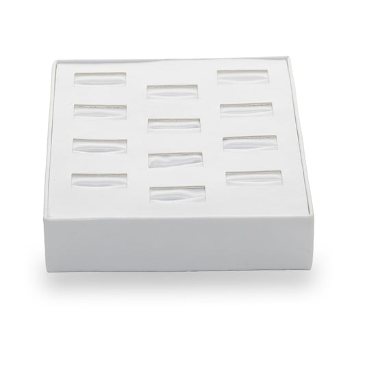 Charola Para 12 Anillos -Blanco-