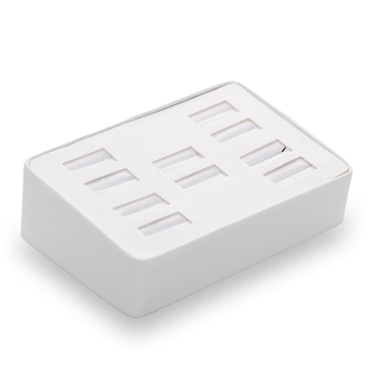 Exhibidor Para 5 Pares De Anillo -Blanco-