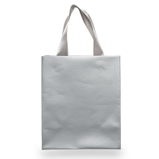 Bolsa Mediana -Plateado-Paquete 12 Piezas