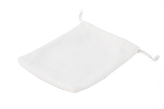 Bolsa Grande Terciopelo -Blanco-