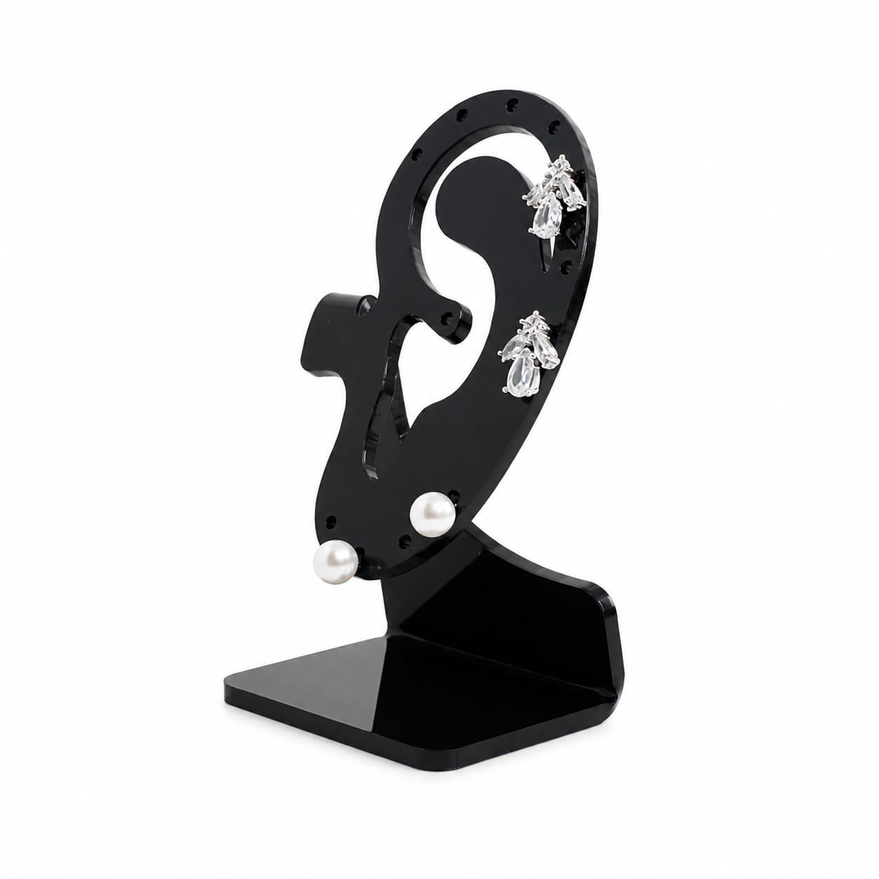Oreja Acrílico Para 12 Piercing -Acrílico-