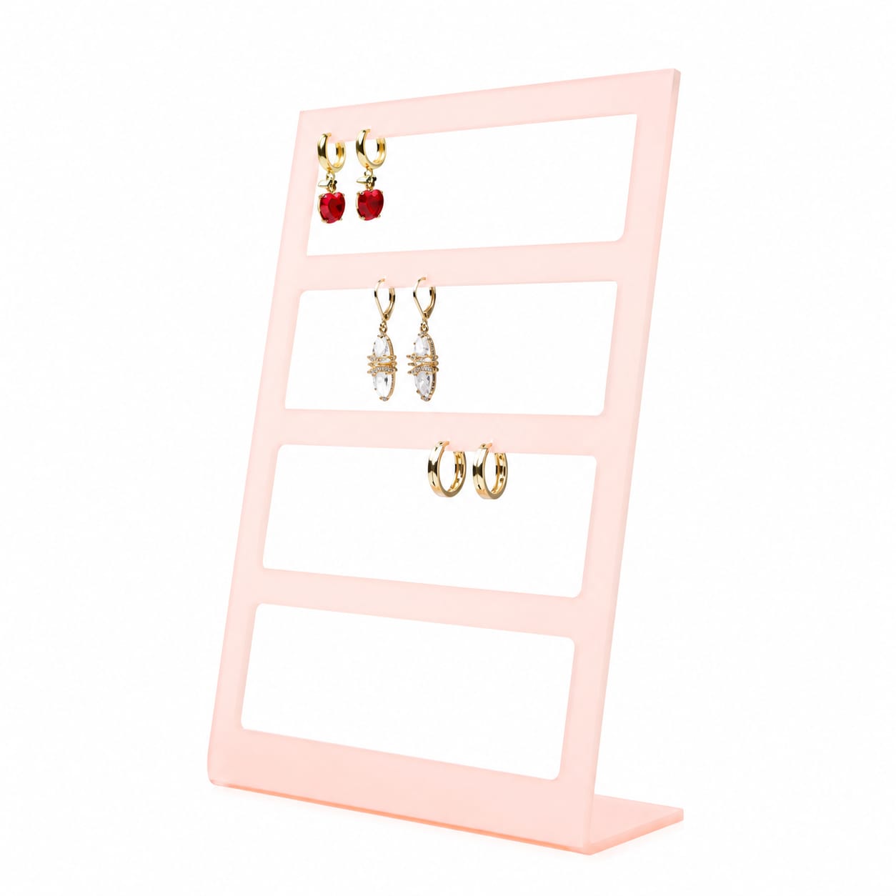 Ventana 4 Niveles Para 16 Pares De Aretes -Acrílico-