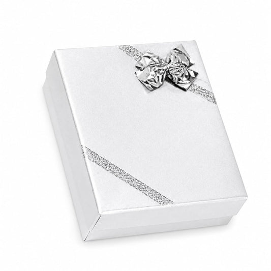 Caja Ribbon Juego -Plateado-
