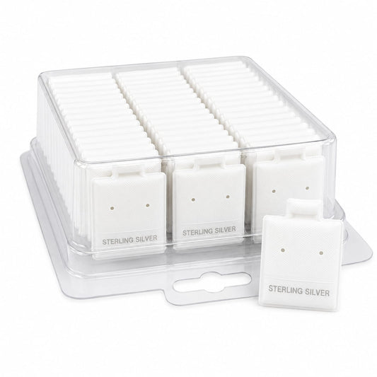 Blíster Sterling Silver  Para Broquel -Blanco-Paquete De 100 Pzs