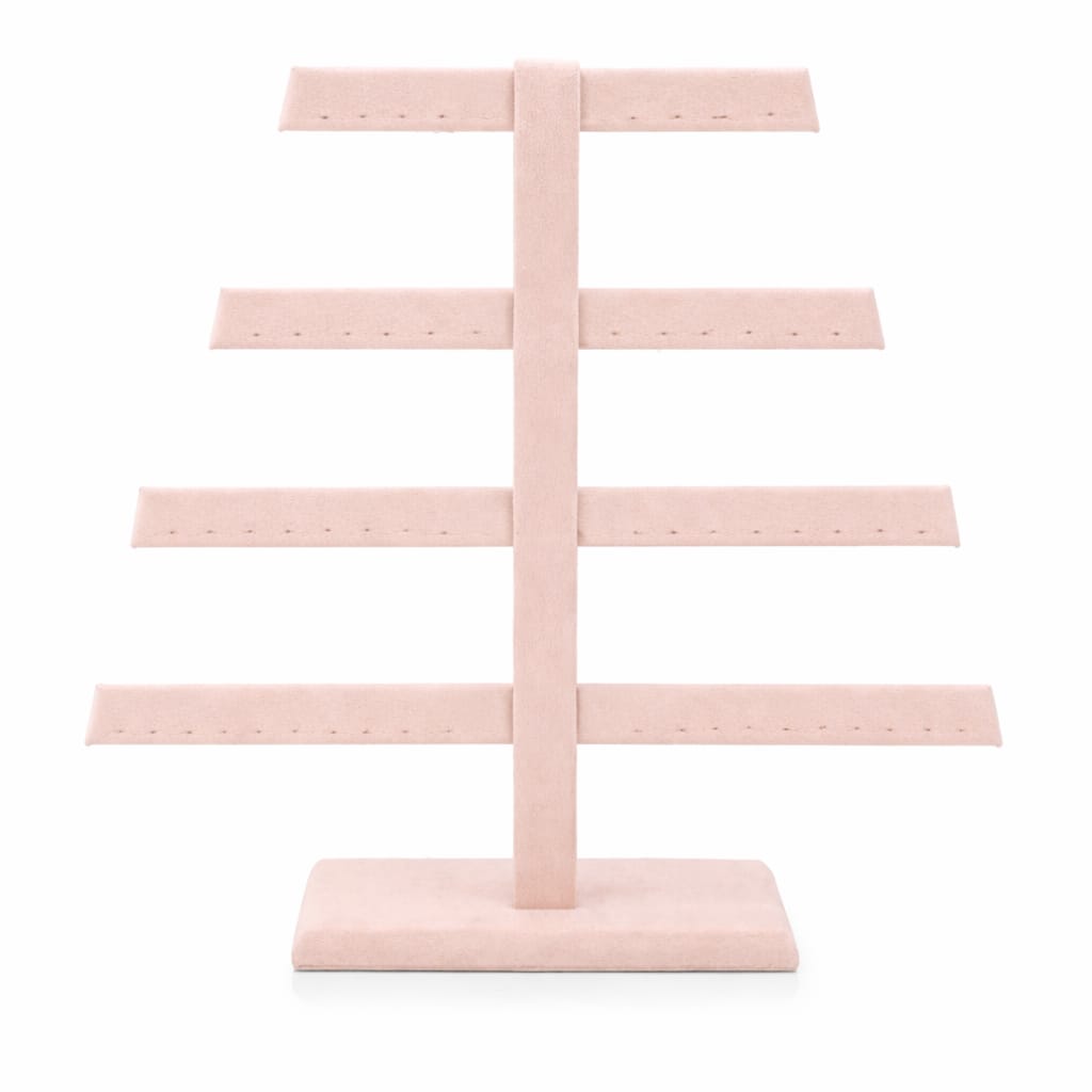Árbol Grande De Aretes Para 23 Pares -Suede Rosa-
