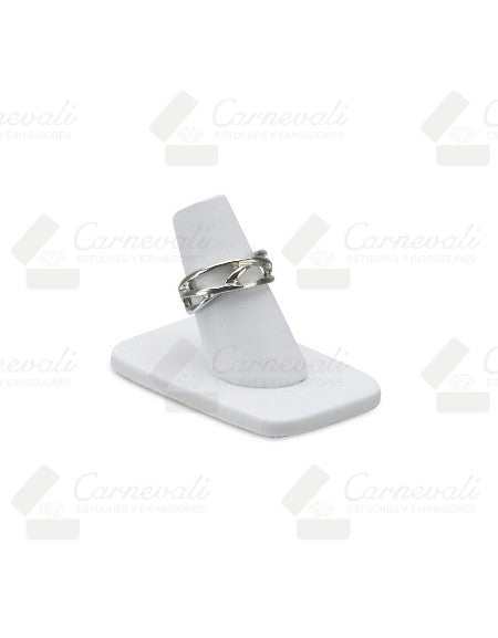 Dedo Sencillo Para Anillo -Blanco-
