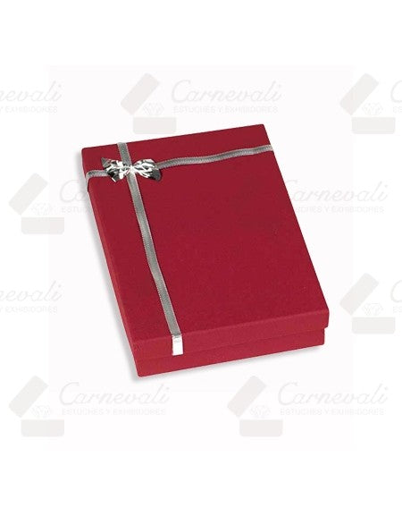 Caja Para Collar Grande -Rojo/Azul/Plateado-
