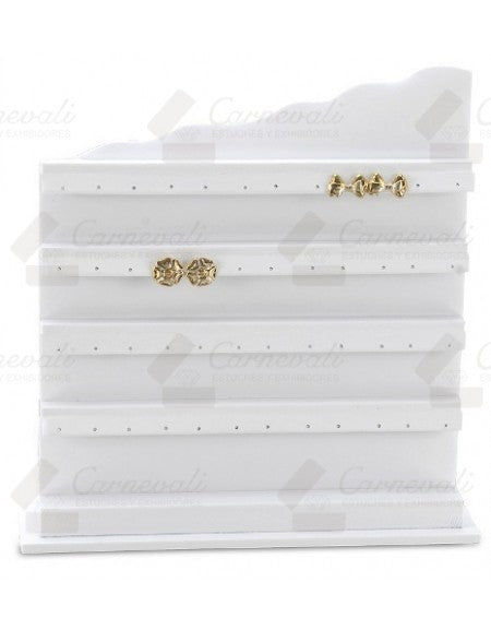Cascada De Aretes Para 48 Pares -Blanco-