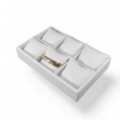 Charola De 6 Almohadas Para Pulsera/Reloj -Blanco-