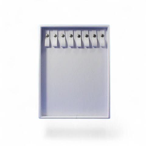 Charola De 8 Broches Para Cadena  -Blanco-